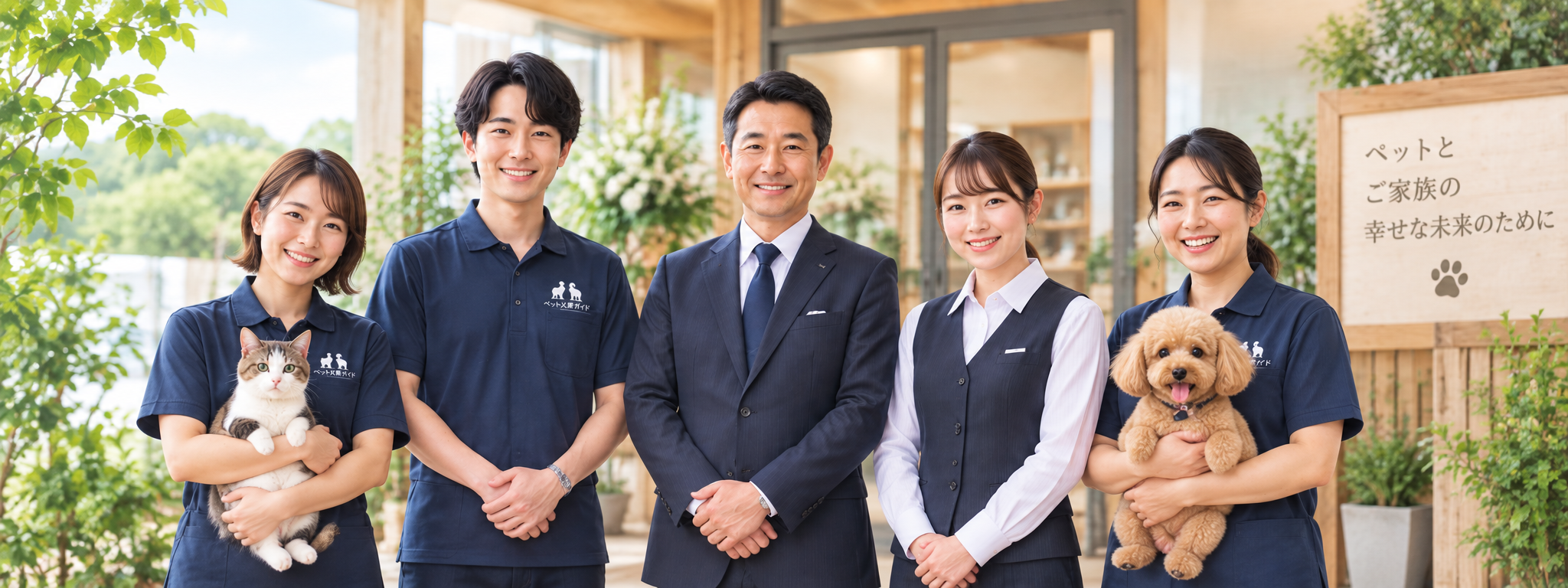 誠実なペット葬儀・ペット火葬事業者スタッフのイメージ